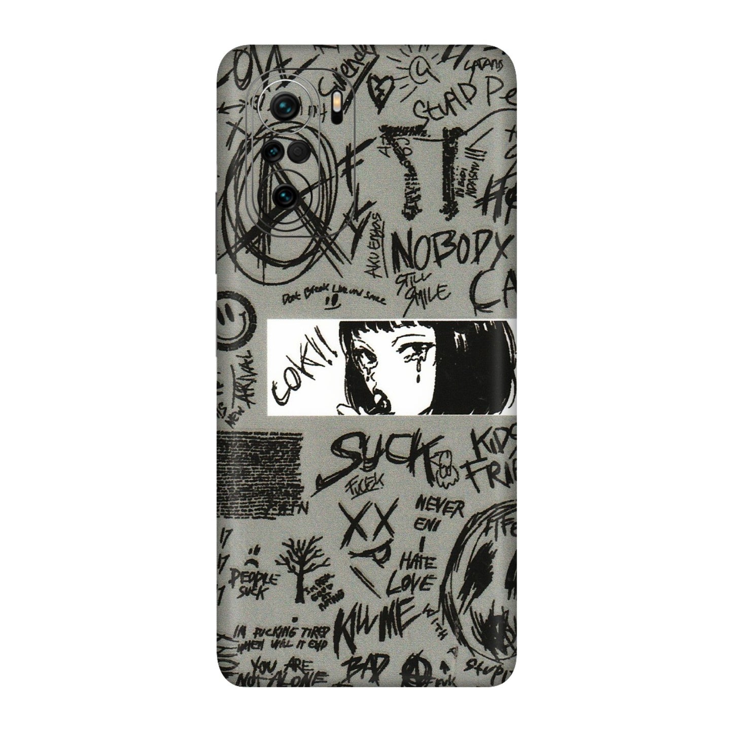 Xiaomi Redmi Phone Skins (All Models) - Never Have Love Anime - 3D Embossed Finish (L-260) Mi 11X Pro
