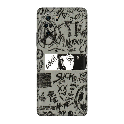 Xiaomi Redmi Phone Skins (All Models) - Never Have Love Anime - 3D Embossed Finish (L-260) Mi 11X Pro