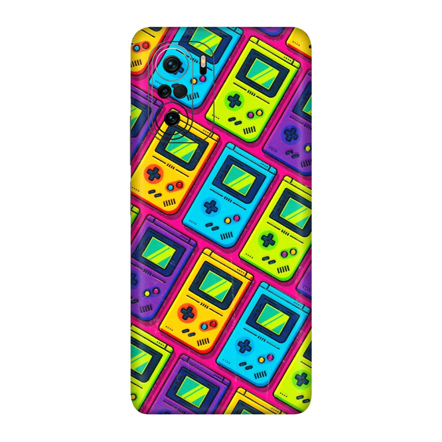 Xiaomi Redmi Phone Skins (All Models) - Gameboy Colourful - 3D Embossed Finish (L-266) Mi 11X Pro