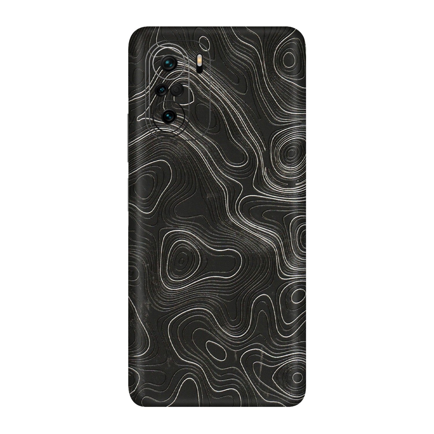 Xiaomi Redmi Phone Skins (All Models) - Abstract White Line Map - 3D Embossed Finish (L-269) Mi 11X Pro