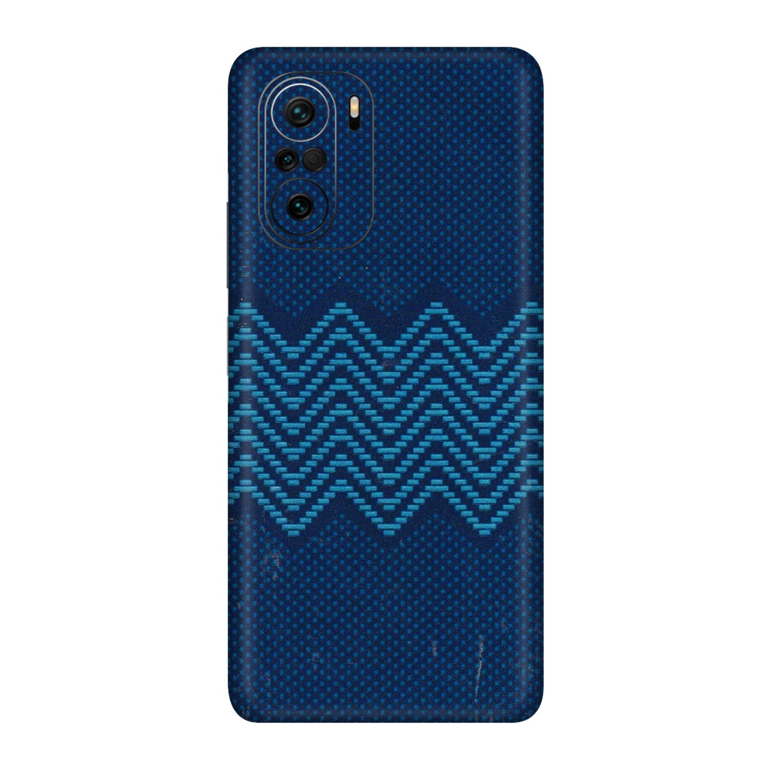 Xiaomi Redmi Phone Skins (All Models) - Blue Sober Waves - 3D Embossed Finish (L-306) Mi 11X Pro