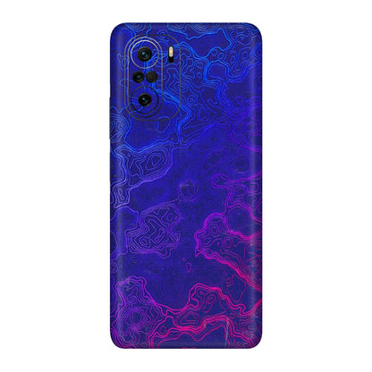 Xiaomi Redmi Phone Skins (All Models) - Purple Ripples Swirl - 3D Embossed Finish (L-314) Mi 11X Pro