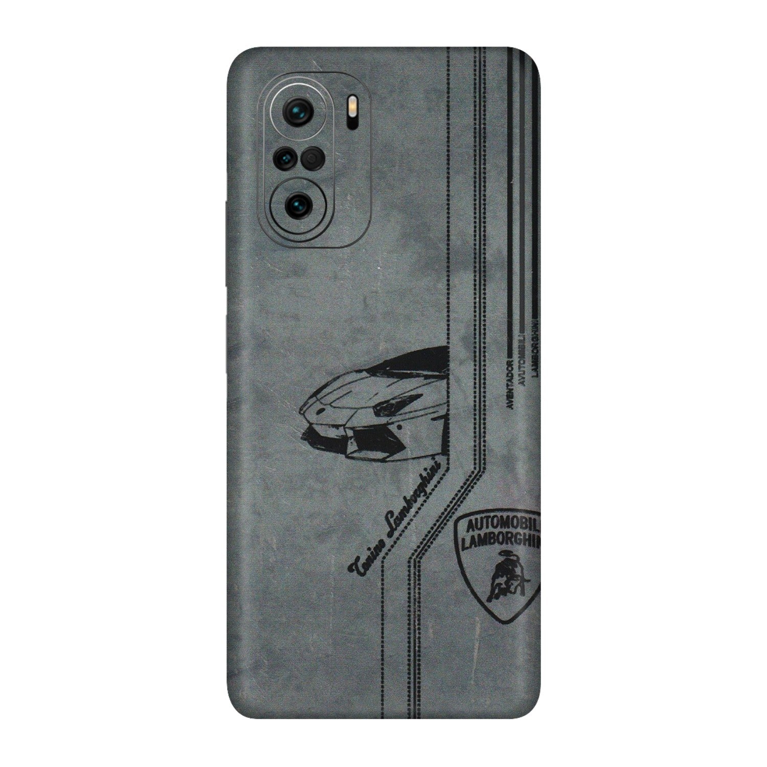 Xiaomi Redmi Phone Skins (All Models) - New Lamborgini Aventador - 3D Embossed Finish (L-321) Mi 11X Pro