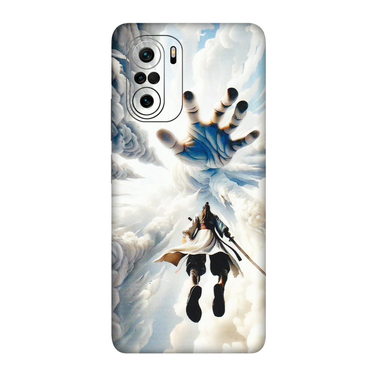 Xiaomi Redmi Phone Skins (All Models) - Big Hand With Monkey King - 3D Embossed Finish (L-323) Mi 11X Pro
