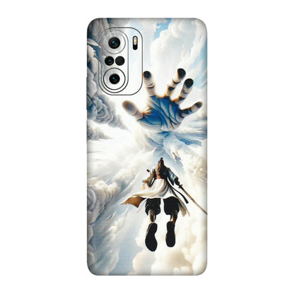Xiaomi Redmi Phone Skins (All Models) - Big Hand With Monkey King - 3D Embossed Finish (L-323) Mi 11X Pro