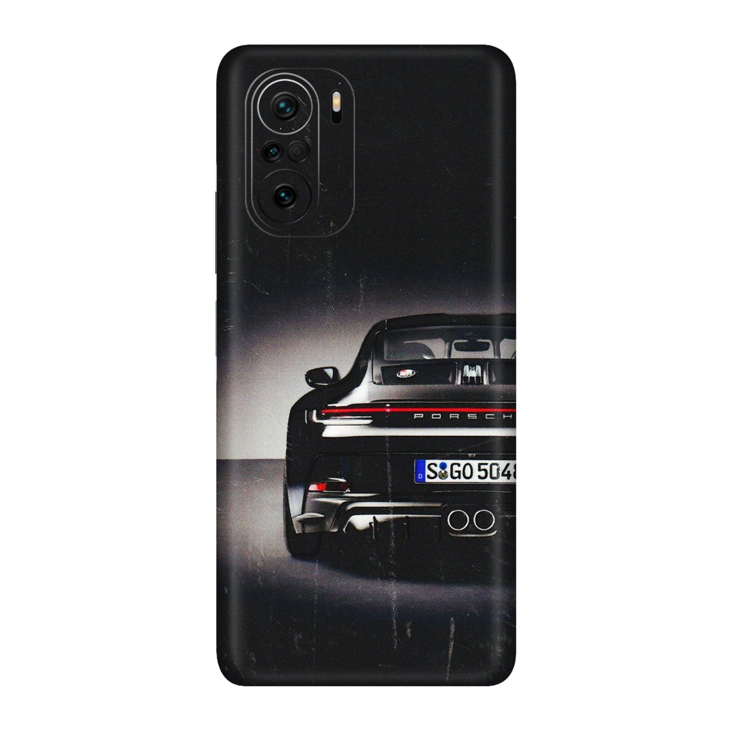 Xiaomi Redmi Phone Skins (All Models) - New Black Porsche GT3 - 3D Embossed Finish (L-327) Mi 11X Pro