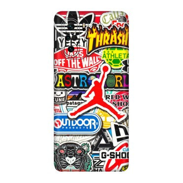 Xiaomi Redmi Phone Skins (All Models) - Multi Brands Sticker Graffiti - 3D Embossed Finish (L-37) Mi 11X Pro
