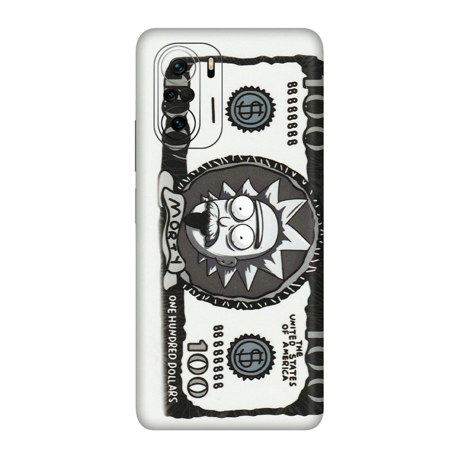 Xiaomi Redmi Phone Skins (All Models) - Rick And Morty Hundred Dollar Anime - Matte Finish (M-161) Mi 11X Pro