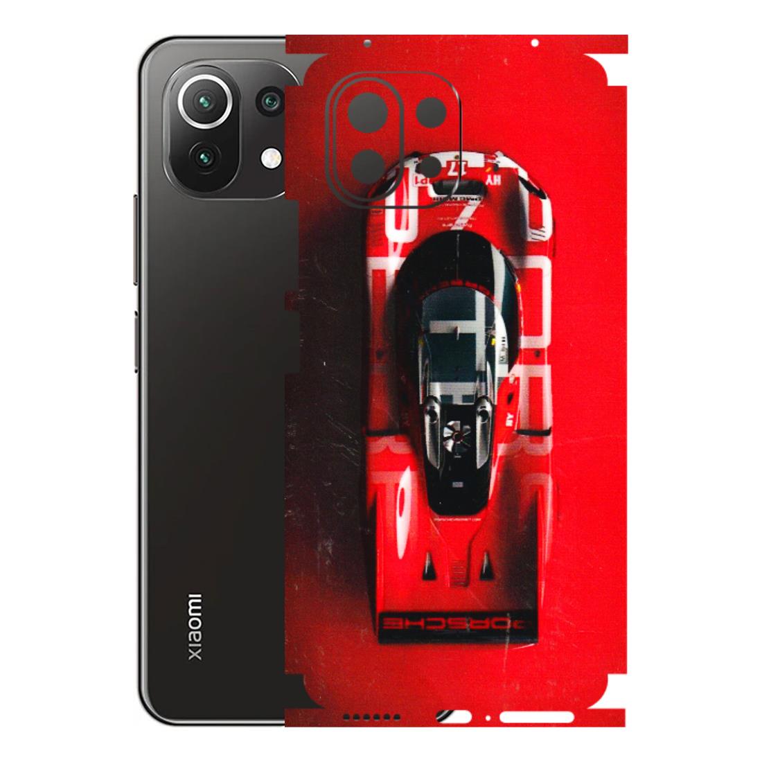 Xiaomi Redmi Phone Skins (All Models) - Red Porsche Car Logo - 3D Embossed Finish (L-315) Mi 11 Lite