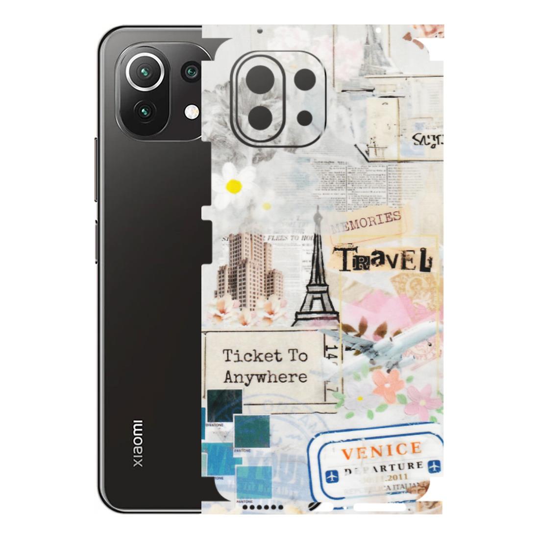 Xiaomi Redmi Phone Skins (All Models) - Travel Memories - Transparent Finish (T-09) Mi 11 Lite