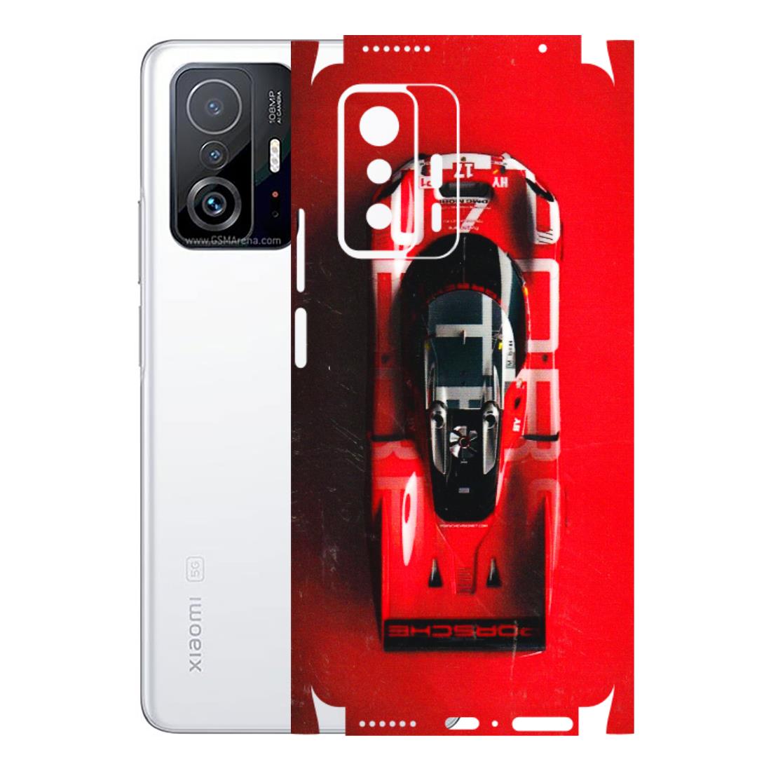 Xiaomi Redmi Phone Skins (All Models) - Red Porsche Car Logo - 3D Embossed Finish (L-315) Mi 11 T Pro