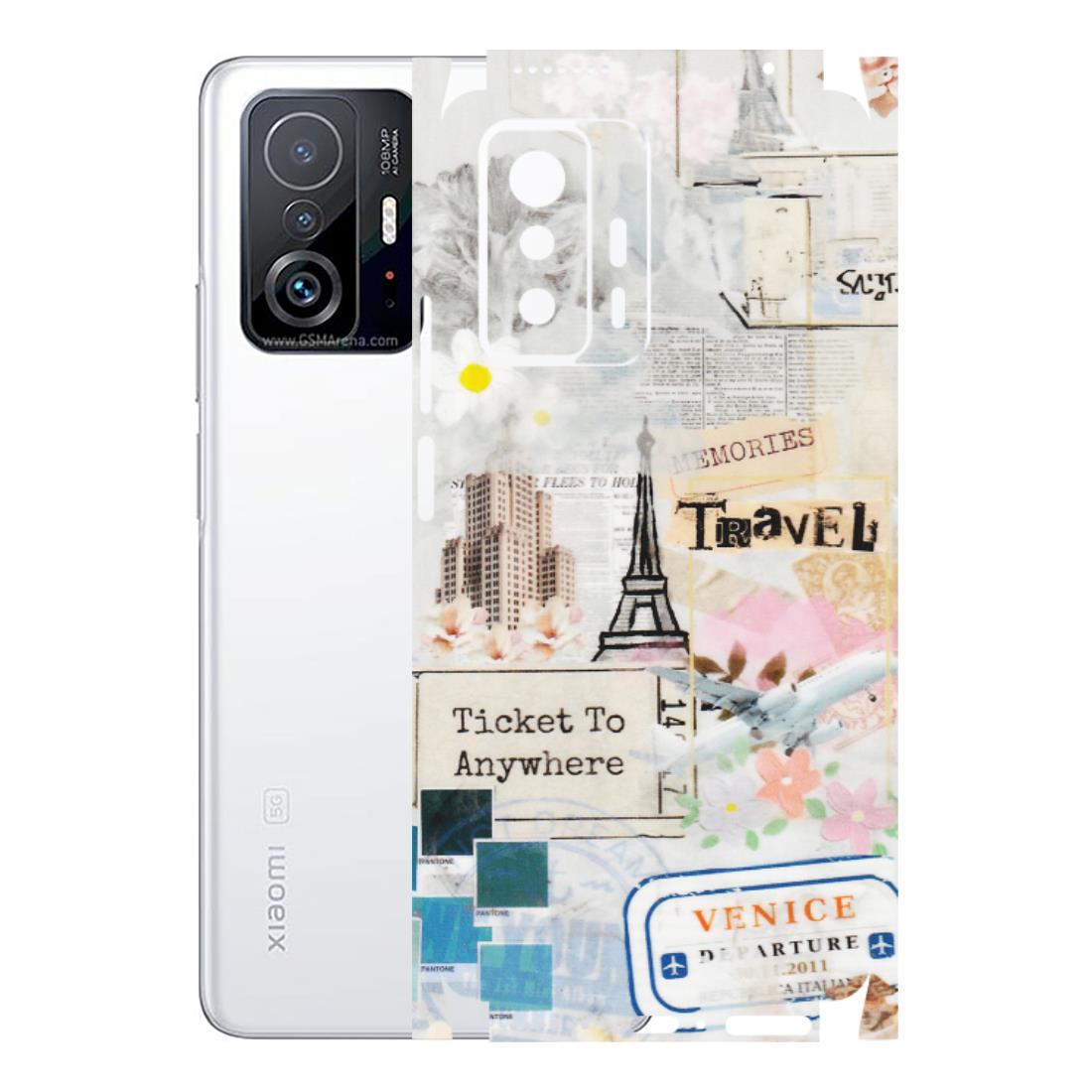 Xiaomi Redmi Phone Skins (All Models) - Travel Memories - Transparent Finish (T-09) Mi 11 T Pro