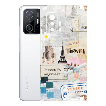 Xiaomi Redmi Phone Skins (All Models) - Travel Memories - Transparent Finish (T-09) Mi 11 T Pro