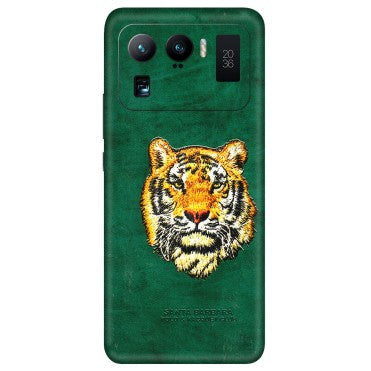 Xiaomi Redmi Phone Skins (All Models) - Leather Feel Tiger - 3D Embossed Finish (L-111) Mi 11 Ultra