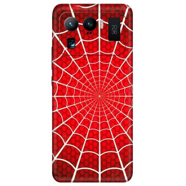 Xiaomi Redmi Phone Skins (All Models) - Classic Spidey Web - 3D Embossed Finish (L-115) Mi 11 Ultra
