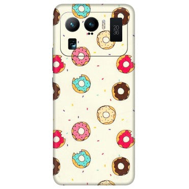Xiaomi Redmi Phone Skins (All Models) - Mini Donuts Doodle Art - 3D Embossed Finish (L-122) Mi 11 Ultra