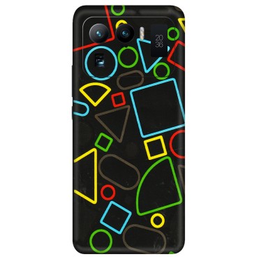 Xiaomi Redmi Phone Skins (All Models) - Black Shapes - 3D Embossed Finish (L-131) Mi 11 Ultra
