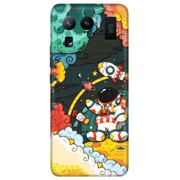 Xiaomi Redmi Phone Skins (All Models) - Astronauts & Spaceship - 3D Embossed Finish (L-145) Mi 11 Ultra