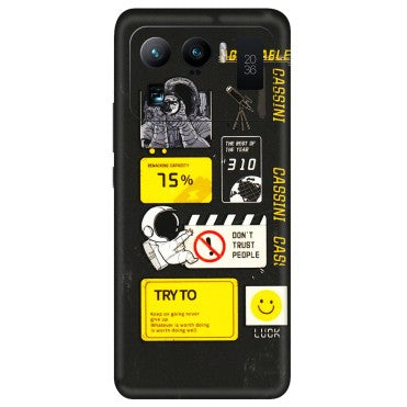 Xiaomi Redmi Phone Skins (All Models) - Black Cassini - 3D Embossed Finish (L-161) Mi 11 Ultra