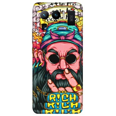 Xiaomi Redmi Phone Skins (All Models) - Battle King Dude Face - 3D Embossed Finish (L-178) Mi 11 Ultra