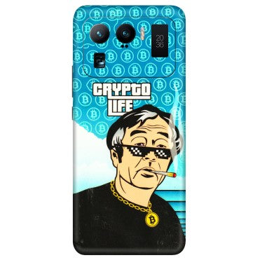 Xiaomi Redmi Phone Skins (All Models) - Crypto Thug Life - 3D Embossed Finish (L-179) Mi 11 Ultra