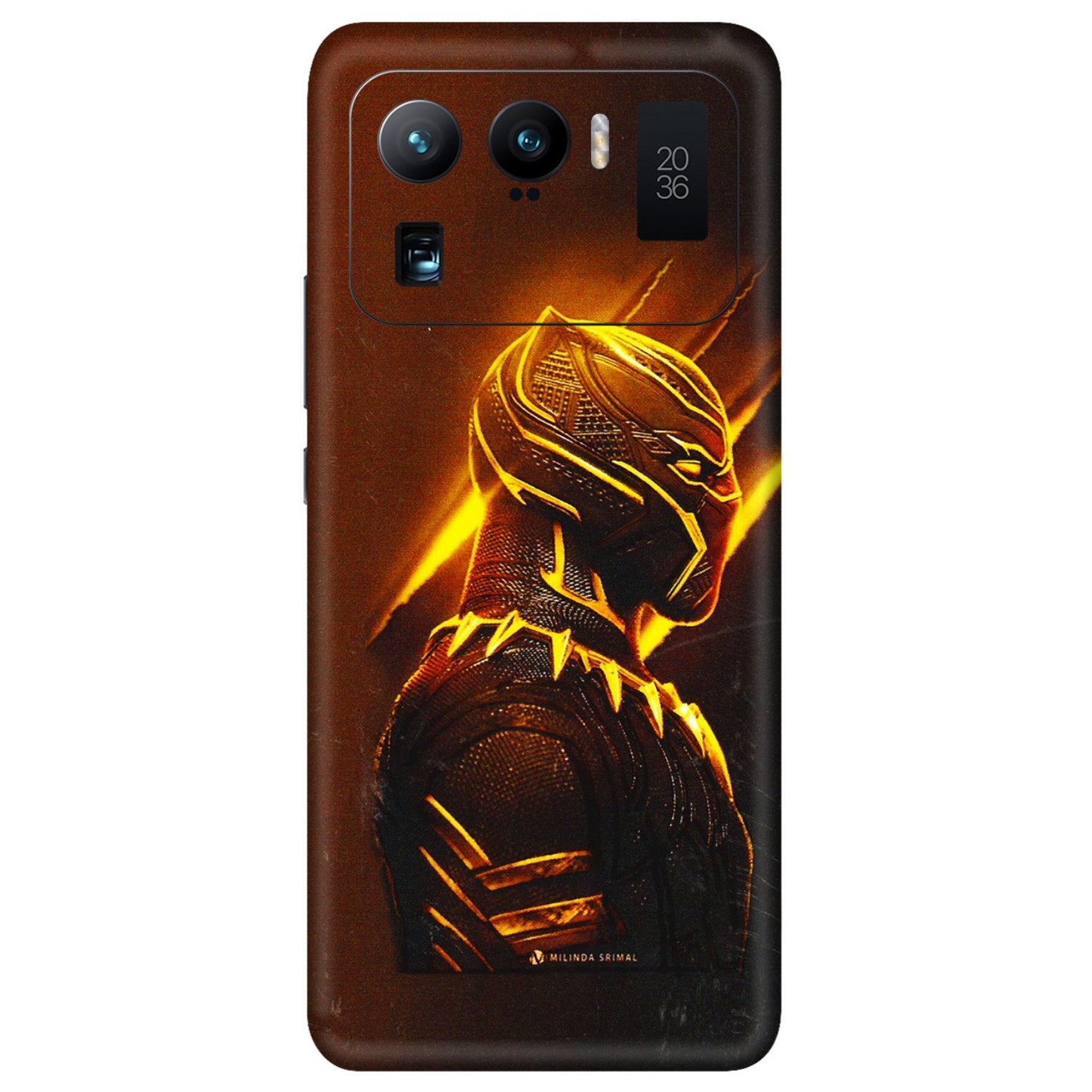 Xiaomi Redmi Phone Skins (All Models) - Gold Black Panther - 3D Embossed Finish (L-181) Mi 11 Ultra