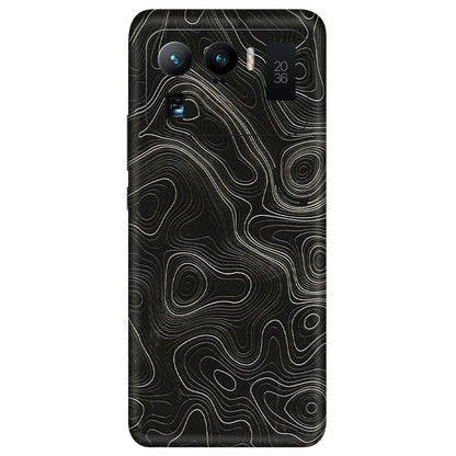 Xiaomi Redmi Phone Skins (All Models) - Black Swirl - 3D Embossed Finish (L-196) Mi 11 Ultra
