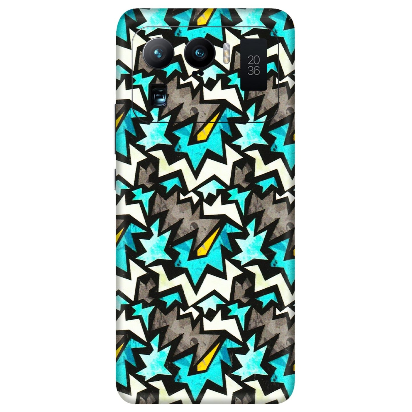 Xiaomi Redmi Phone Skins (All Models) - Funky Zig Zag - 3D Embossed Finish (L-223) Mi 11 Ultra