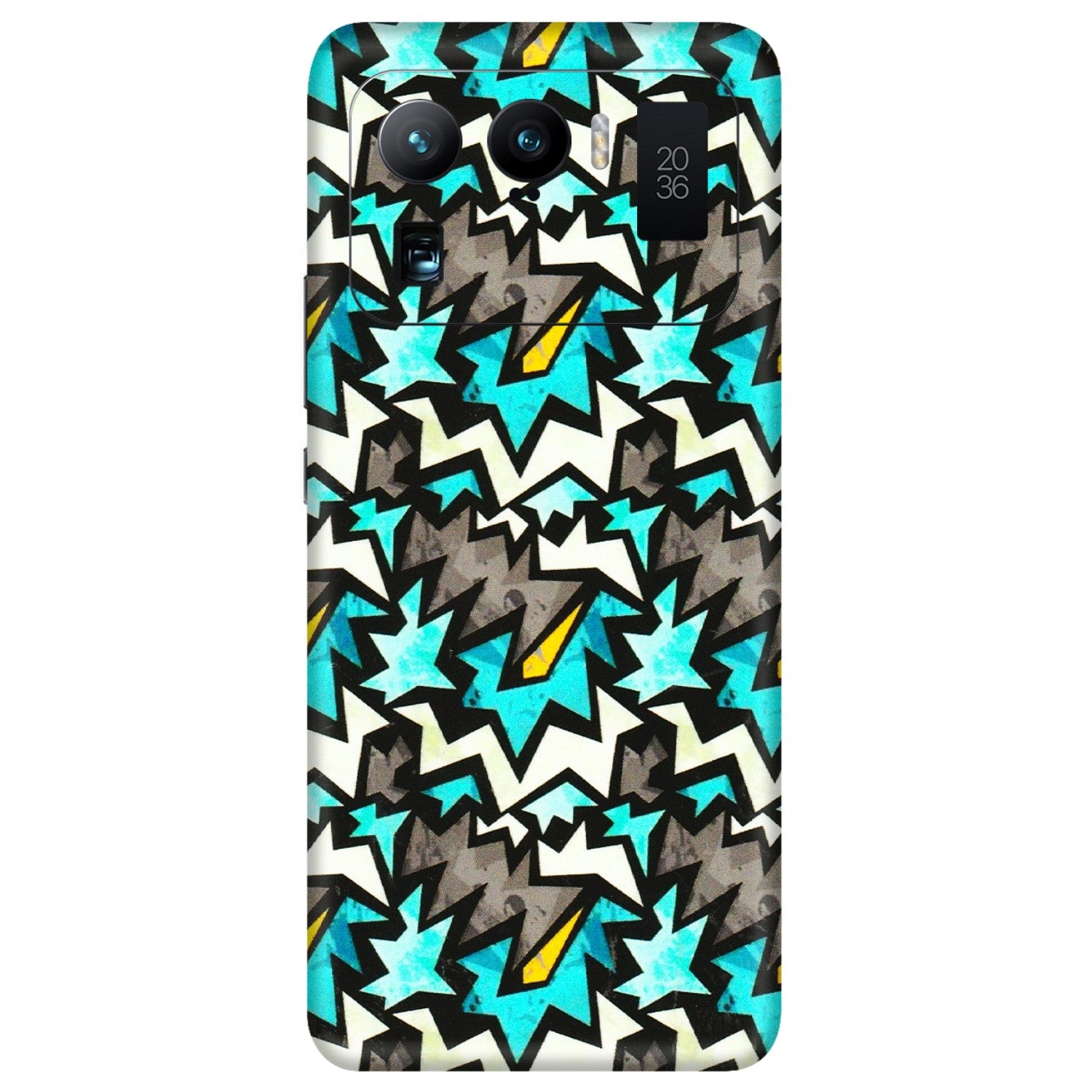 Xiaomi Redmi Phone Skins (All Models) - Funky Zig Zag - 3D Embossed Finish (L-223) Mi 11 Ultra