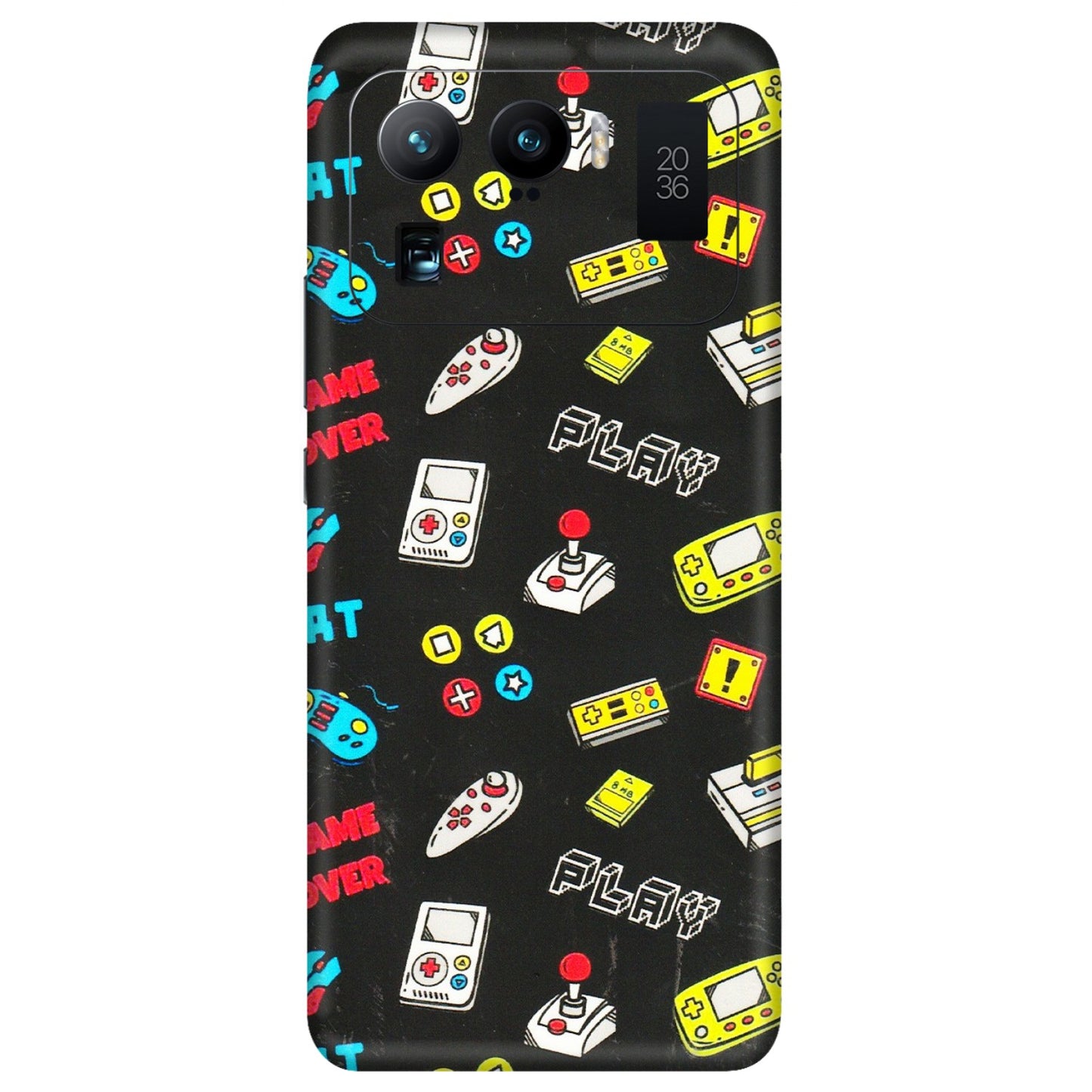 Xiaomi Redmi Phone Skins (All Models) - Gaming Doodles - 3D Embossed Finish (L-224) Mi 11 Ultra