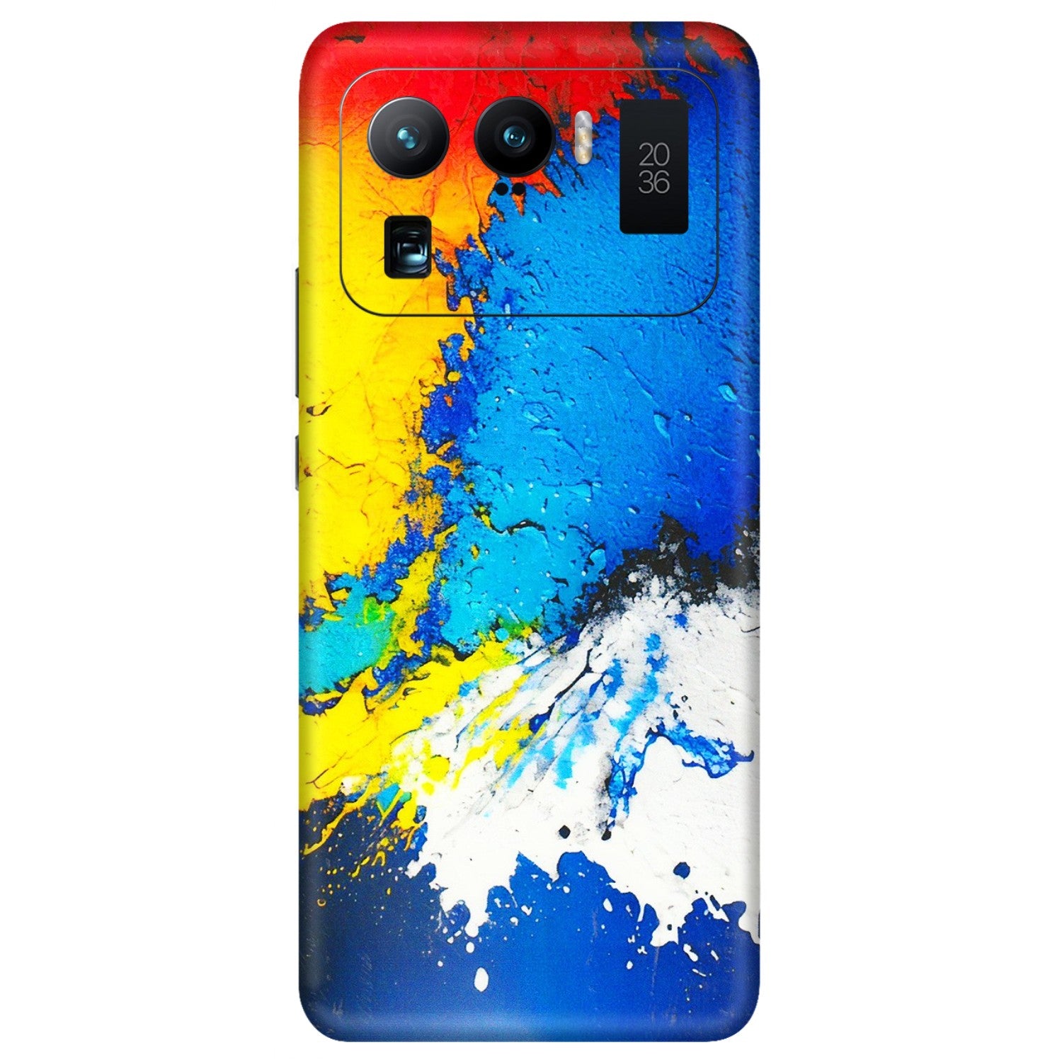 Xiaomi Redmi Phone Skins (All Models) - Acrylic Paint Spill - 3D Embossed Finish (L-229) Mi 11 Ultra