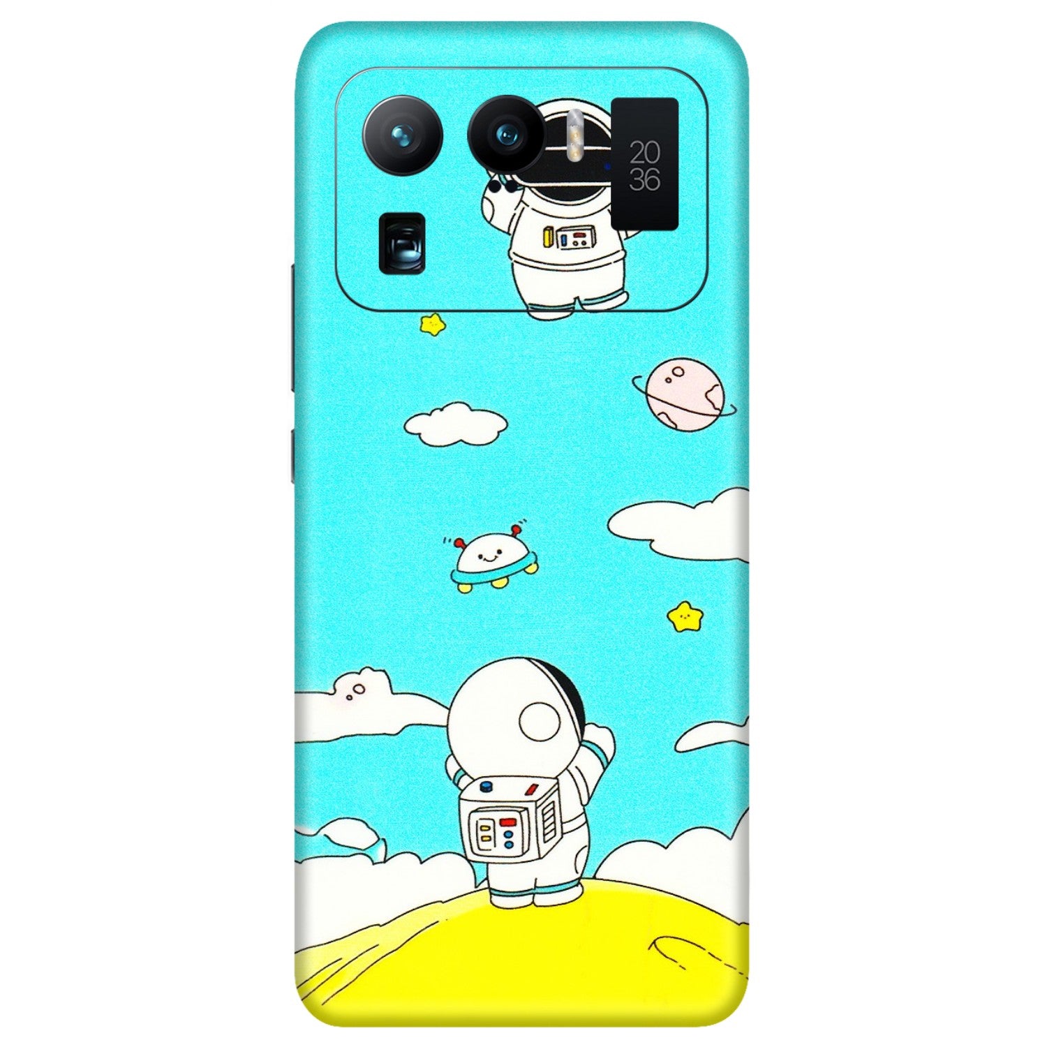 Xiaomi Redmi Phone Skins (All Models) - Blue Skies Astro Float - 3D Embossed Finish (L-230) Mi 11 Ultra
