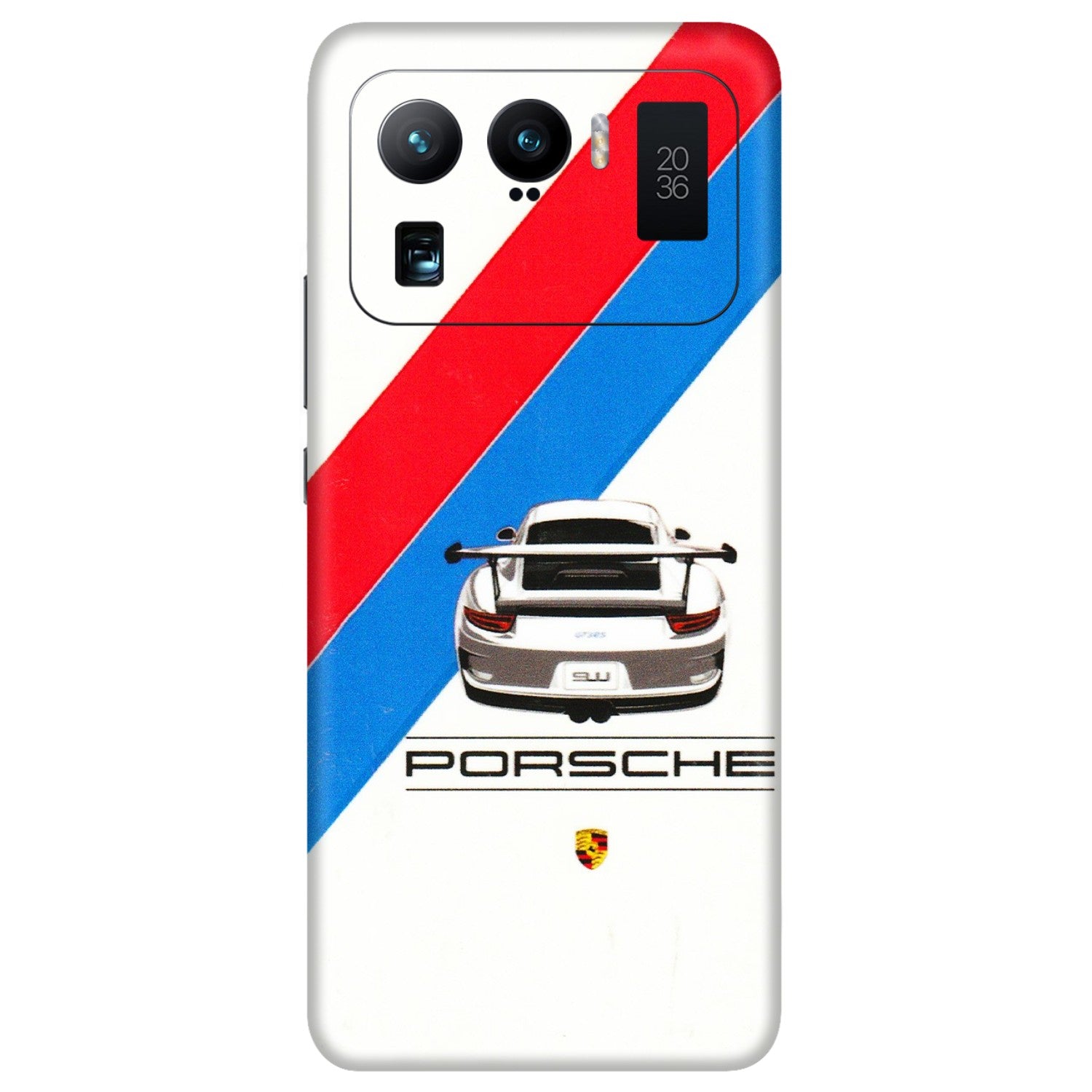 Xiaomi Redmi Phone Skins (All Models) - Porche Car Sober Logo - 3D Embossed Finish (L-248) Mi 11 Ultra