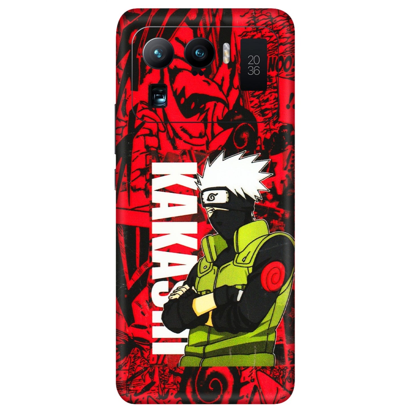 Xiaomi Redmi Phone Skins (All Models) - Kakashi Red Anime - 3D Embossed Finish (L-251) Mi 11 Ultra