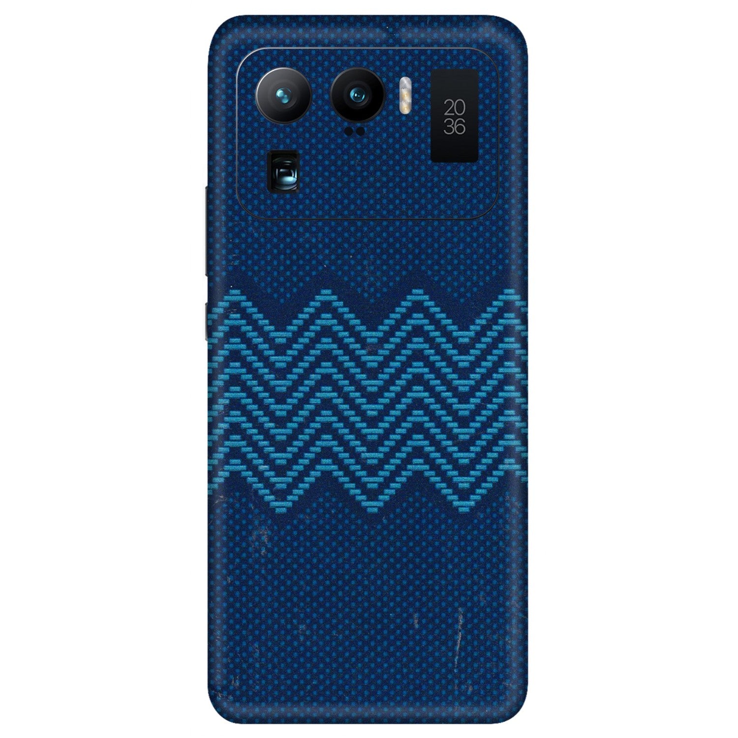Xiaomi Redmi Phone Skins (All Models) - Blue Sober Waves - 3D Embossed Finish (L-306) Mi 11 Ultra