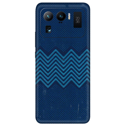 Xiaomi Redmi Phone Skins (All Models) - Blue Sober Waves - 3D Embossed Finish (L-306) Mi 11 Ultra