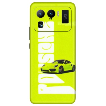 Xiaomi Redmi Phone Skins (All Models) - Lime Green Porche - 3D Embossed Finish (L-30) Mi 11 Ultra