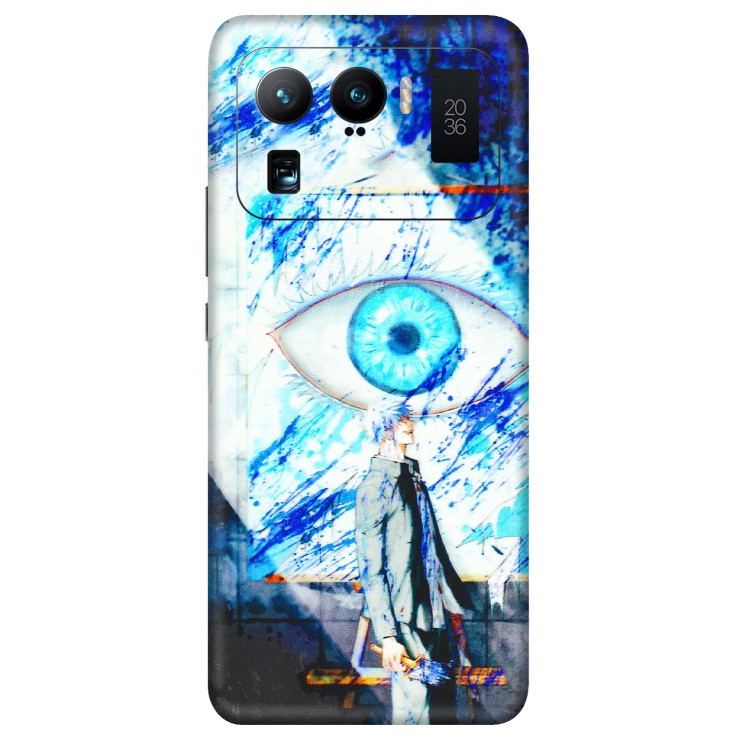 Xiaomi Redmi Phone Skins (All Models) - Anime Sea Blue Eye - 3D Embossed Finish (L-318) Mi 11 Ultra