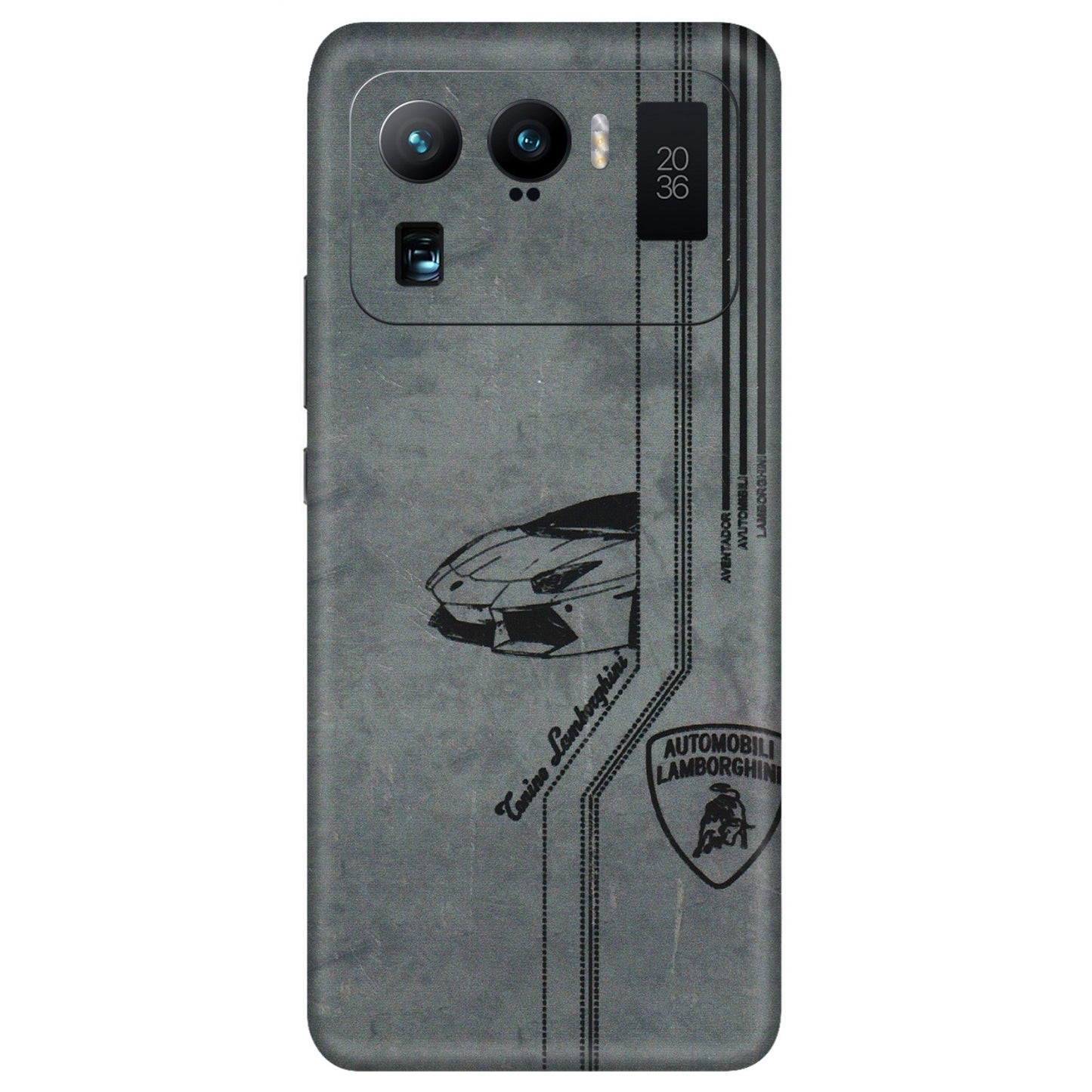 Xiaomi Redmi Phone Skins (All Models) - New Lamborgini Aventador - 3D Embossed Finish (L-321) Mi 11 Ultra