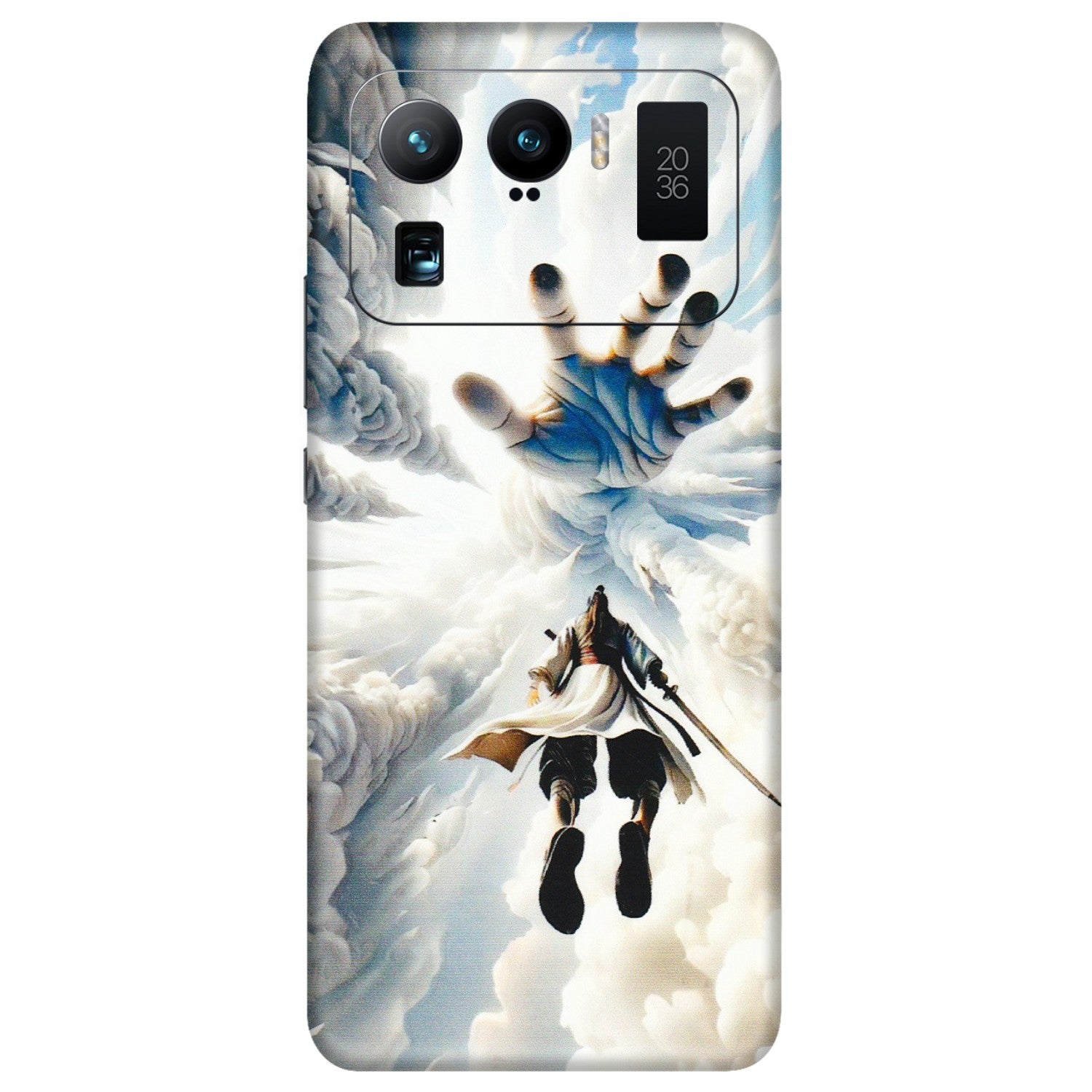 Xiaomi Redmi Phone Skins (All Models) - Big Hand With Monkey King - 3D Embossed Finish (L-323) Mi 11 Ultra