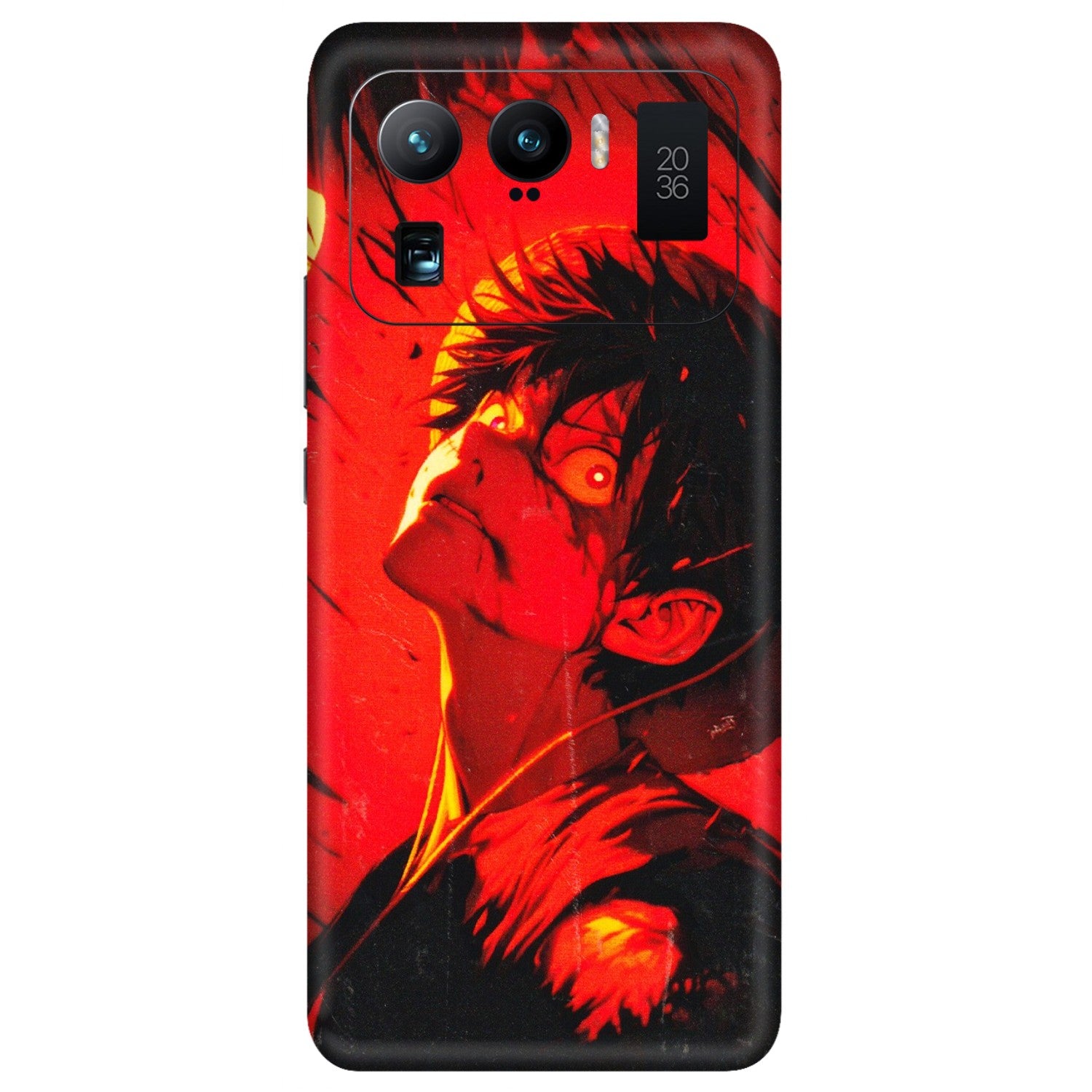 Xiaomi Redmi Phone Skins (All Models) - D.Luffy Power Up One Piece Anime - 3D Embossed Finish (L-326) Mi 11 Ultra