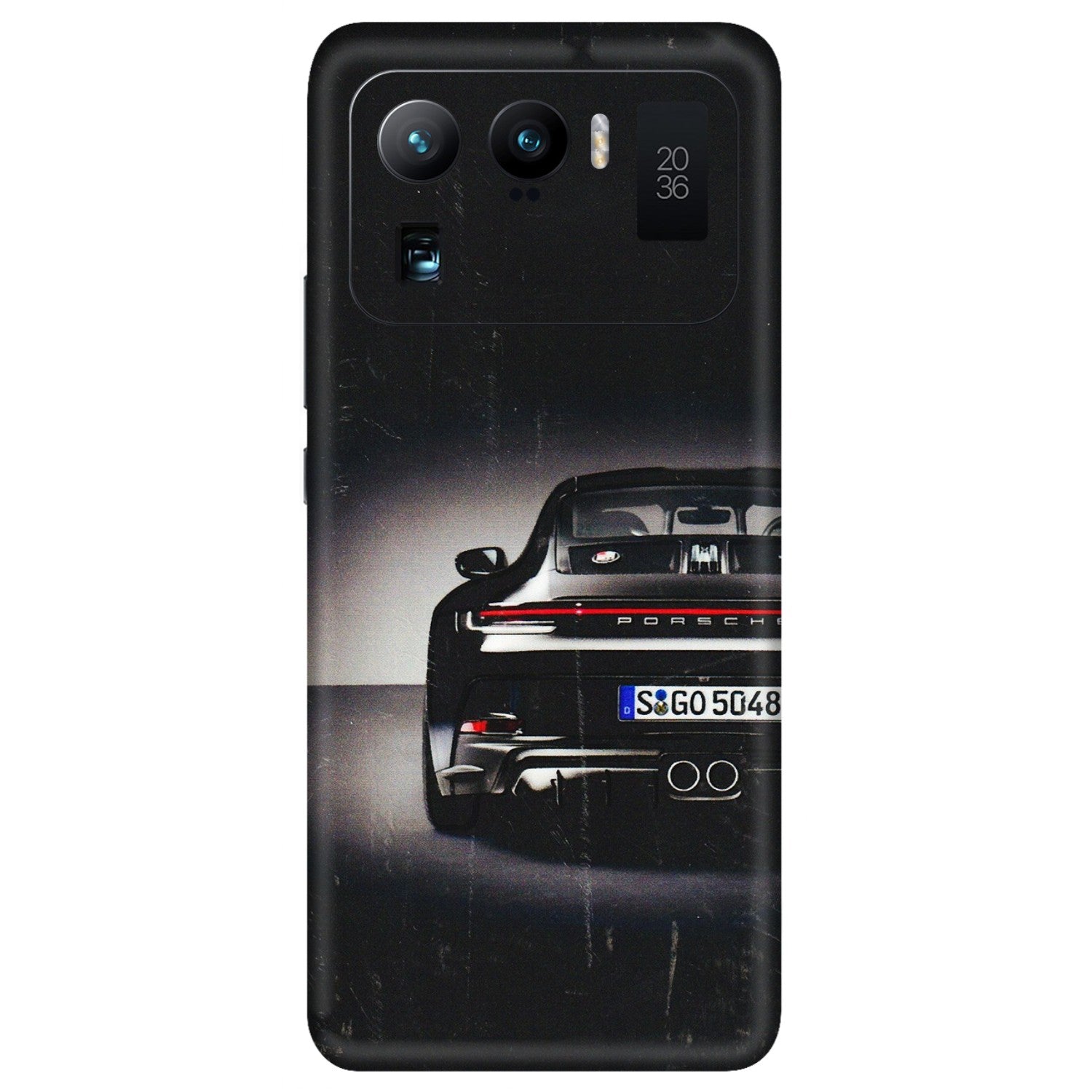 Xiaomi Redmi Phone Skins (All Models) - New Black Porsche GT3 - 3D Embossed Finish (L-327) Mi 11 Ultra