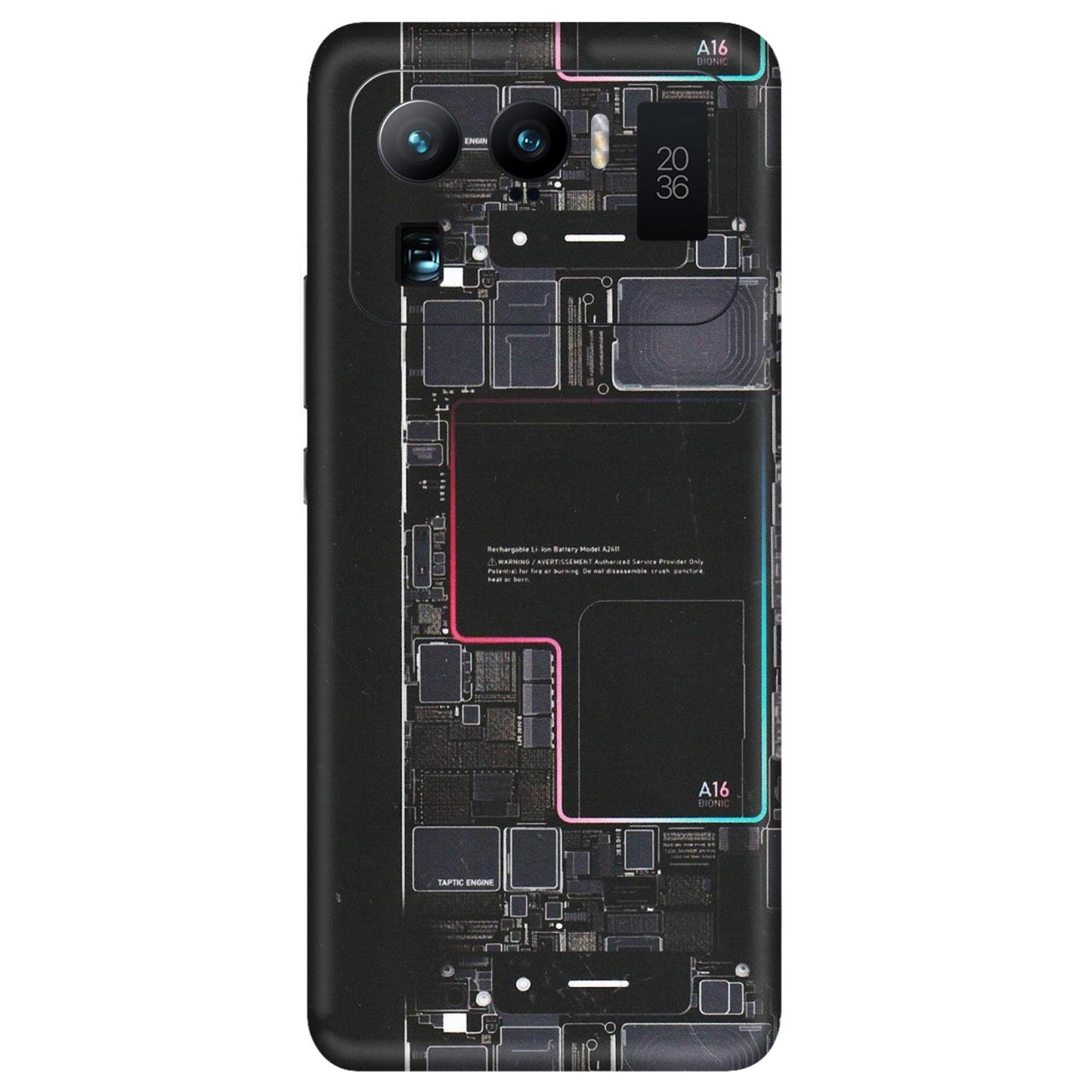 Xiaomi Redmi Phone Skins (All Models) - Motherboard Circuit Layout - Matte Finish (M-117) Mi 11 Ultra