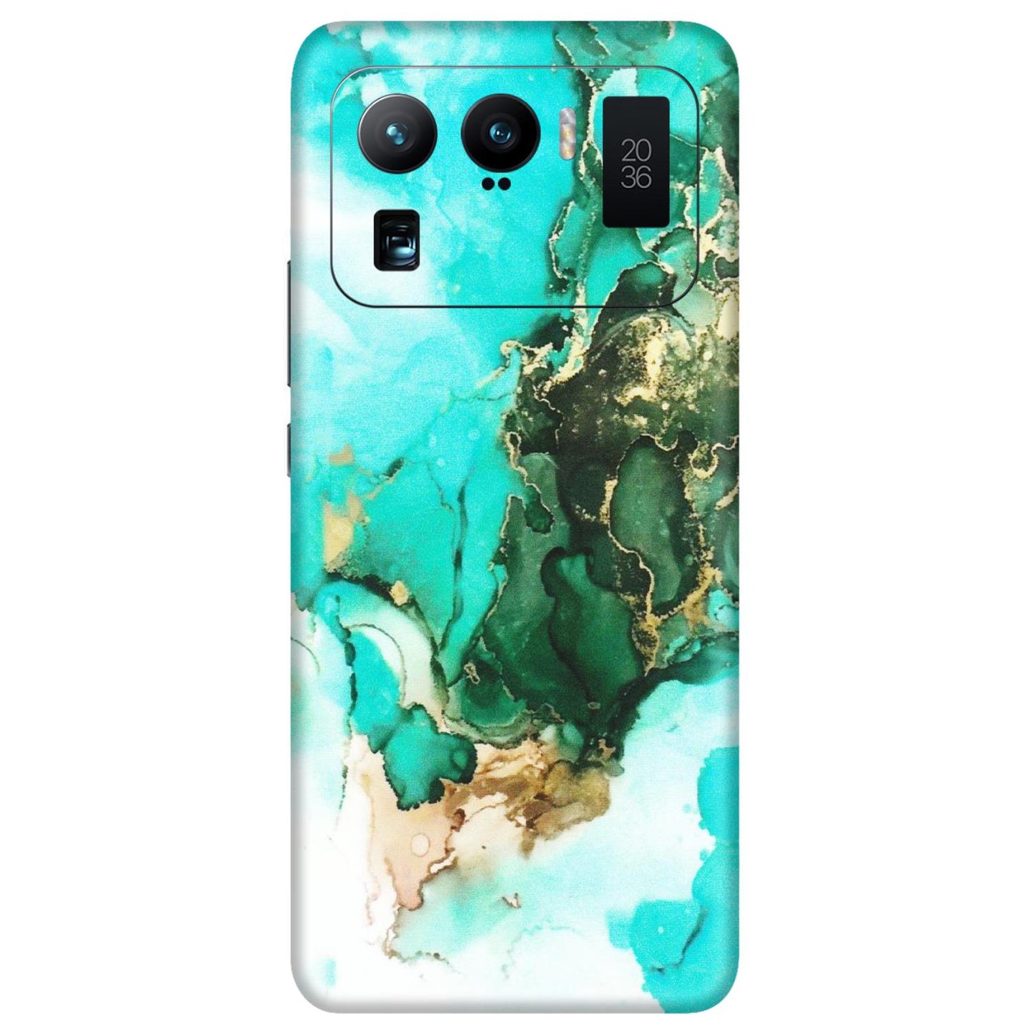 Xiaomi Redmi Phone Skins (All Models) - The Blue Gold Marble - Matte Finish (M-124) Mi 11 Ultra