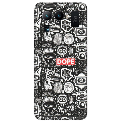Xiaomi Redmi Phone Skins (All Models) - Dope Stay Classy Black Doodles - Matte Finish (M-126) Mi 11 Ultra