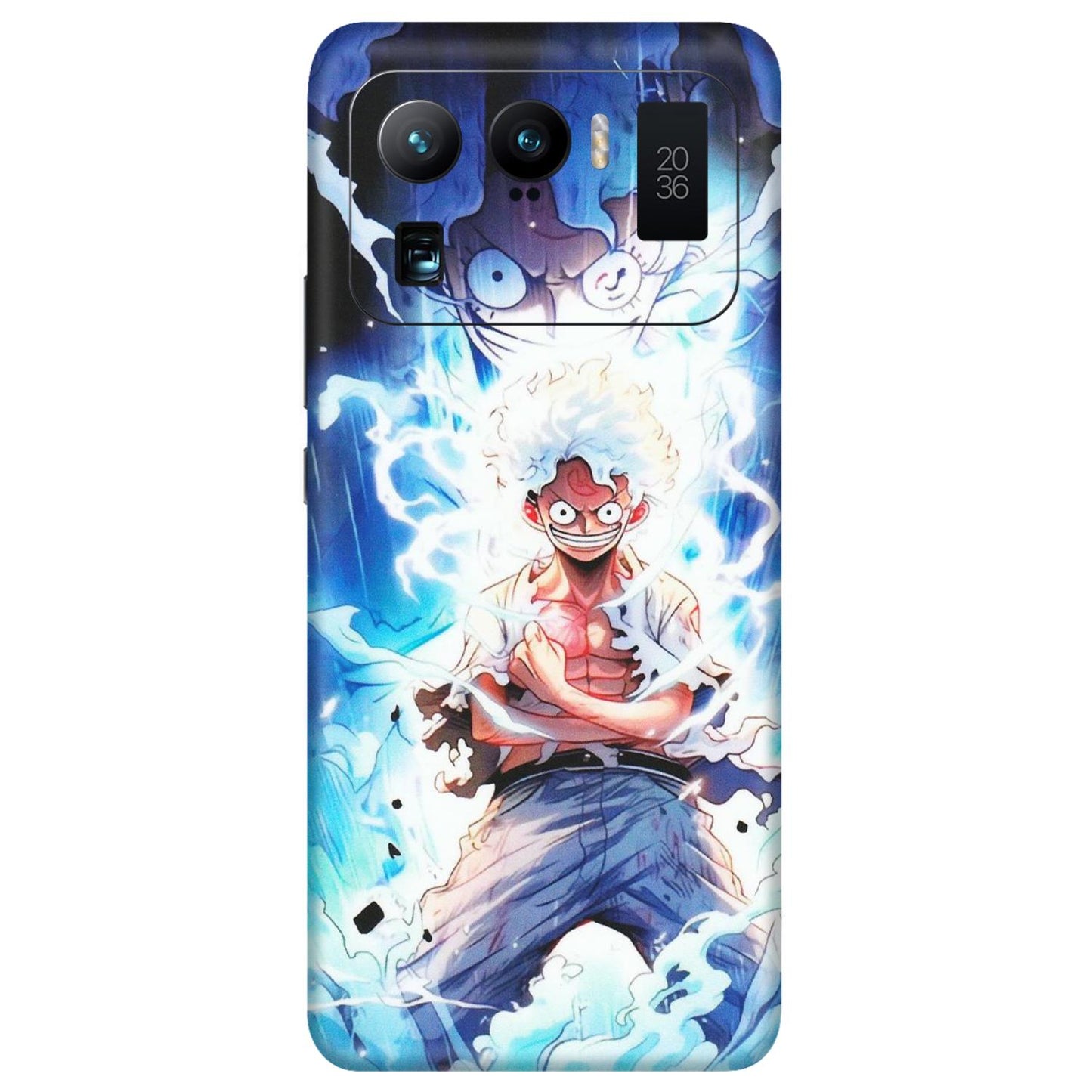Xiaomi Redmi Phone Skins (All Models) - Blue Thunder Luffy Anime - Matte Finish (M-132) Mi 11 Ultra