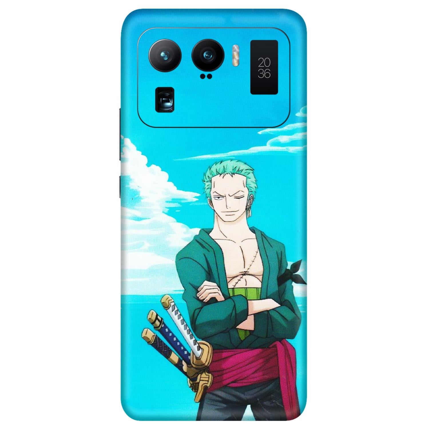 Xiaomi Redmi Phone Skins (All Models) - Cool Swordman Zoro Anime - Matte Finish (M-143) Mi 11 Ultra