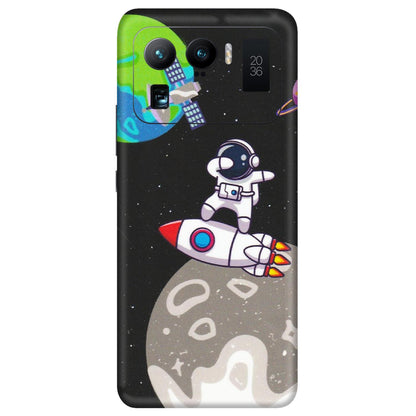 Xiaomi Redmi Phone Skins (All Models) - Astronaut Vibing Toon Running - Matte Finish (M-39) Mi 11 Ultra