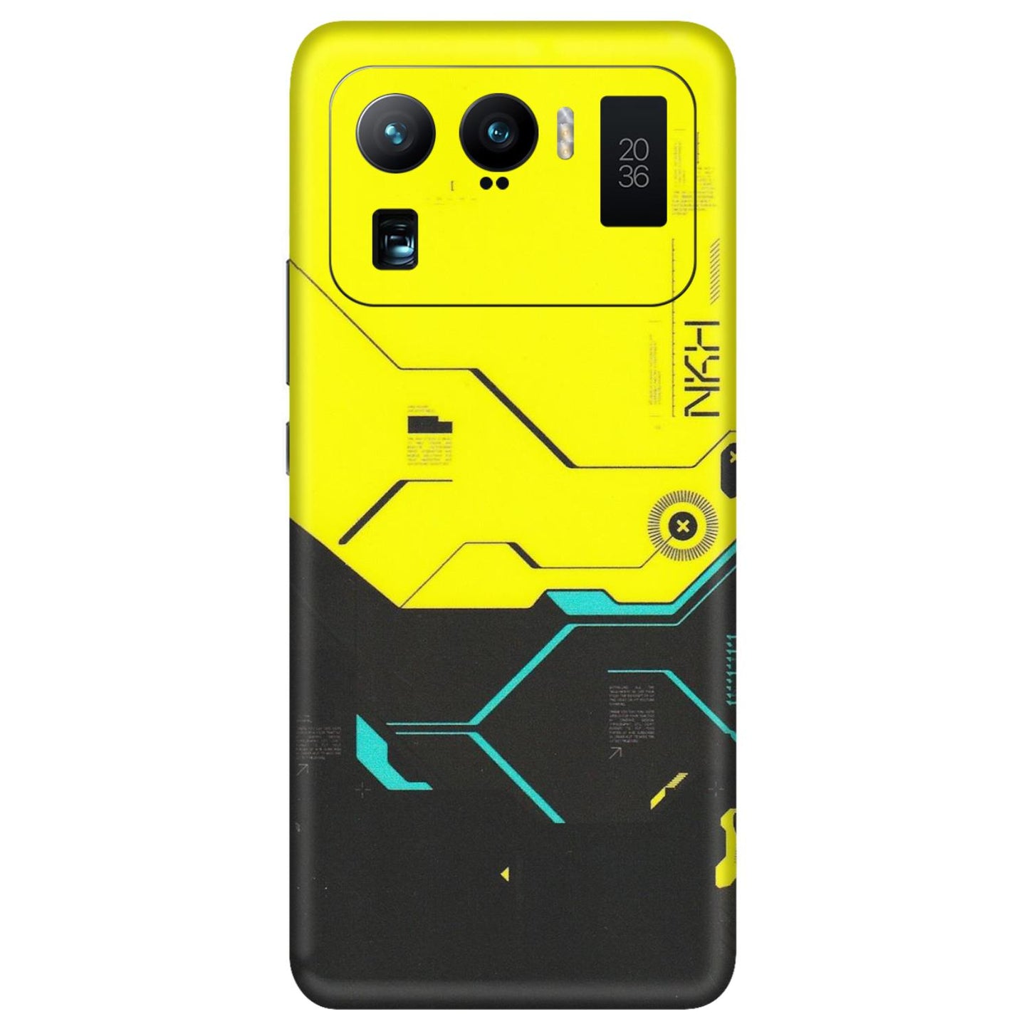 Xiaomi Redmi Phone Skins (All Models) - Black Yellow Technica - Matte Finish (M-53) Mi 11 Ultra