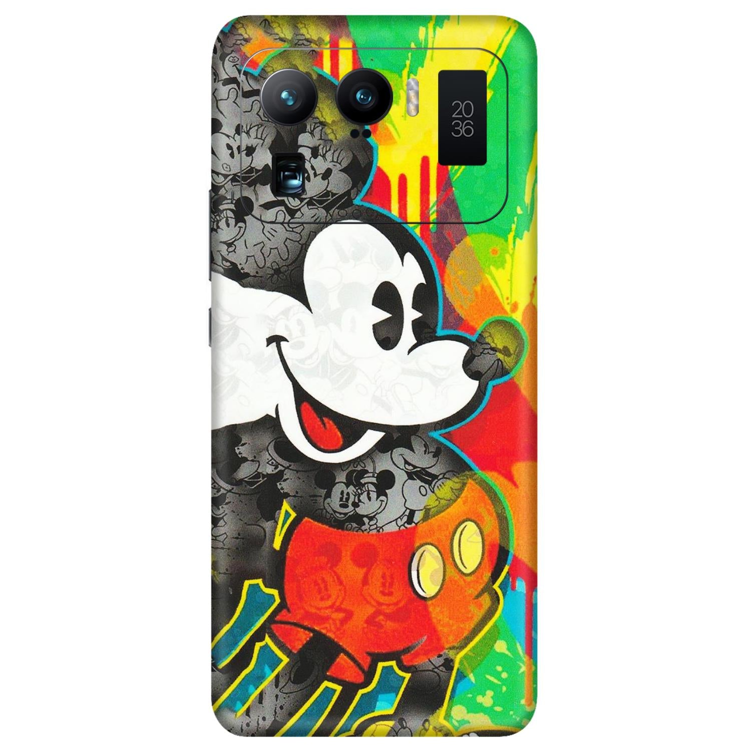 Xiaomi Redmi Phone Skins (All Models) - Multiple Mickey With Colourful Texture - Matte Finish (M-84) Mi 11 Ultra